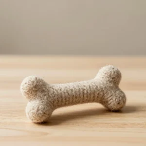 Organic Felted Wool Dog Bone