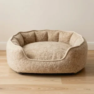 Handwoven Wool Felt Pet Cushion Bed