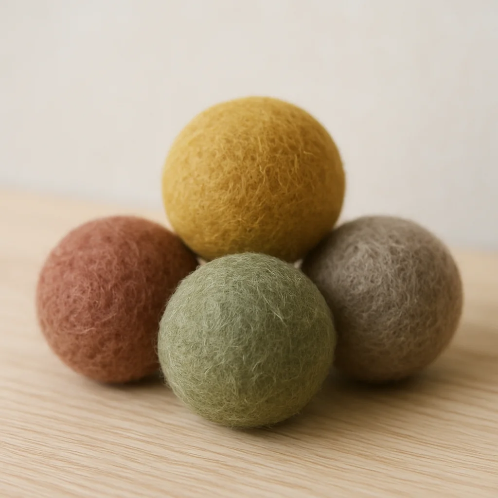 Textured Wool Felted Play Balls